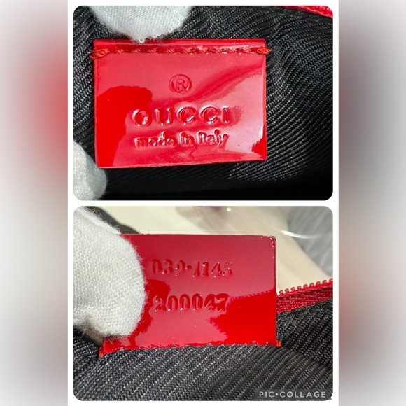 GUCCI Vinyl & Canvas Pouch Duo - Picture 5 of 17